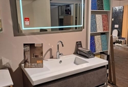 Primabad exclusive line 106x 53 met lade indeling  kleur grijs